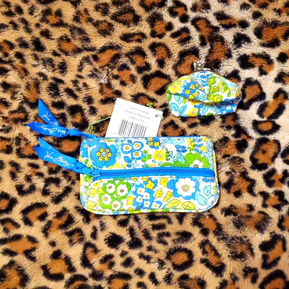 Vera Bradley Coin & Key Purse And Small Clasp Coin Purse